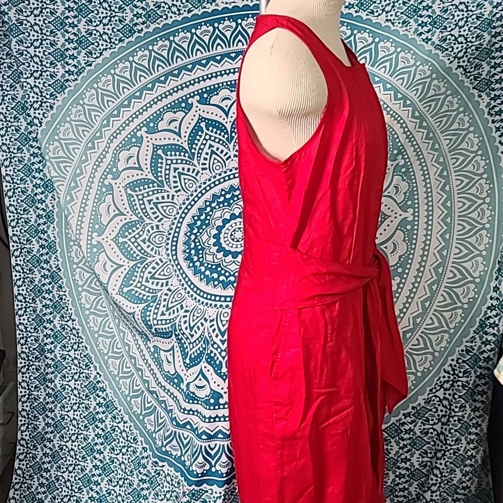 Banana Republic Linen blend cropped jumpsuit